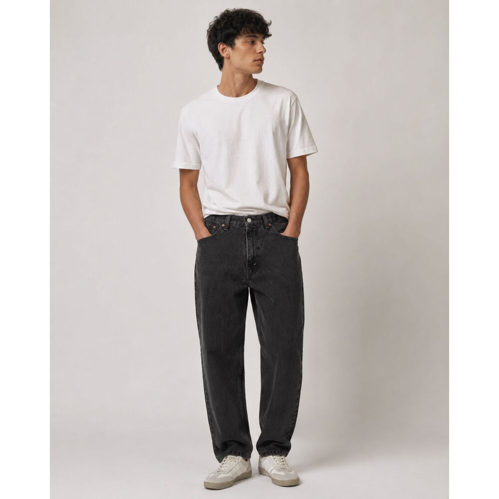 Levi's 550 Mens Black Jeans Relaxed Tapered Leg Tag 33x30 (Measures 33x29)